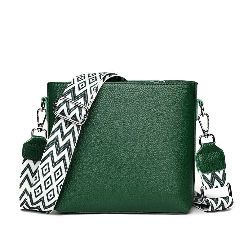 Women's Crossbody Shoulder Bag with Adjustable Wide Strap