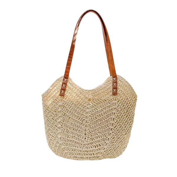 Woven Straw Tote Bag
