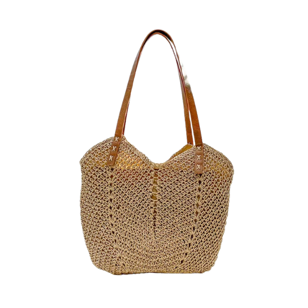 Woven Straw Tote Bag